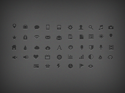 16 px vectors icons pixel