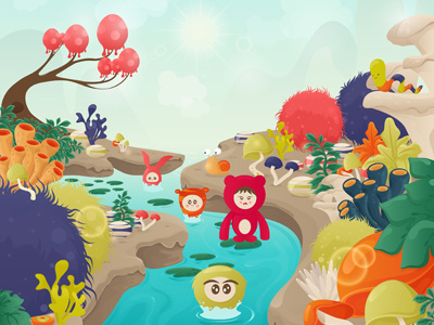 Fairyland characters illustration vector