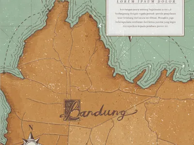 Bandung Cartograph bountylist cartograph illustration map