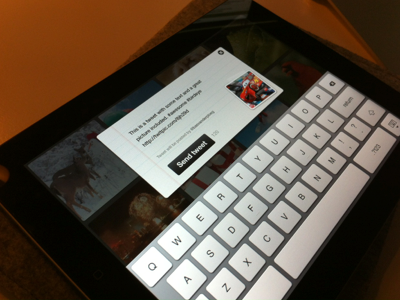 W.I.P. Tweet screen iPad app ipad tweet twitter