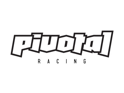 Pivotal Racing block bmx competition custom typography italic logo motion motorsports mountain biking racing speed triathlons