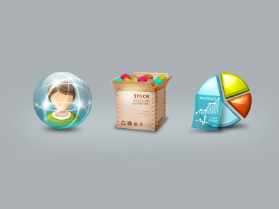 Icons for ERP Software analysis chart crm erp onda pie statistics stock user