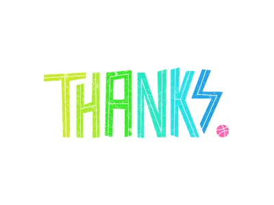 Heartfelt firstshot illustration thanks typography