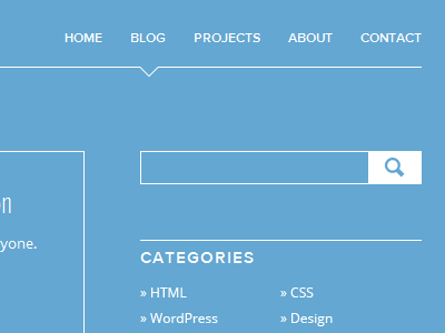 Preview: Redesign & Blog blog blue lines search