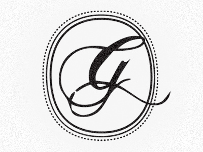 g circle dots g monogram texture wedding