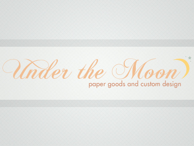 Under the Moon Logo logo moon