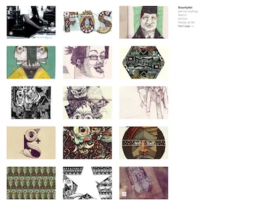 New Look bountylist layout web