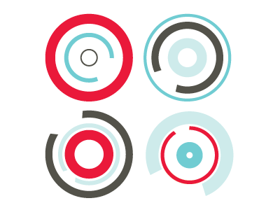 Circle Motion color pattern shapes vector