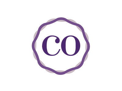 CO2 bodoni monogram typography