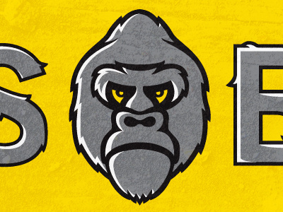 Silverbacks Lacrosse grey lacrosse logo vector yellow