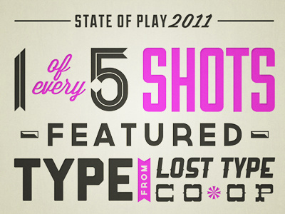 Dribbble Annual Report fun lost type