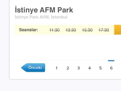 Pagination blue button pagination