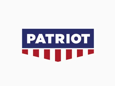 Patriot america badge logo stripes