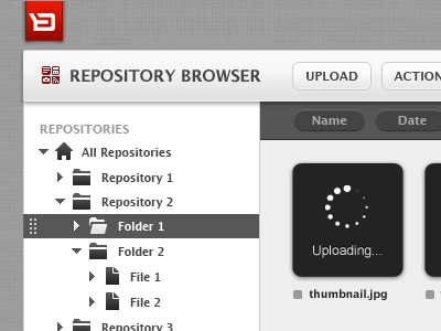 Repository Browser app browser design media new repository rit ui web