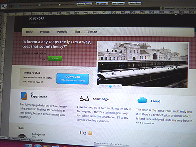 Kuchora Portfolio Design design photoshop portfolio website