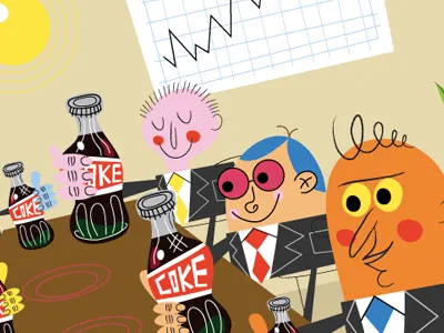 Coke Animation animation character illustration vector