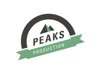 Peaks Production audio lighting logo modernism video vintage