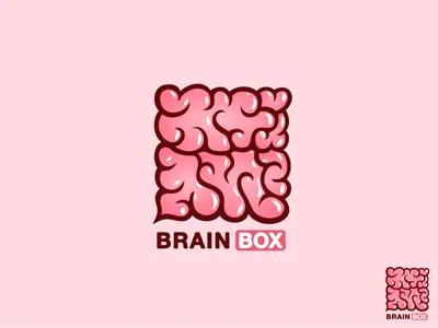BrainBox 7gone blink box brain brainbox cloud clouds icon line logo top typography