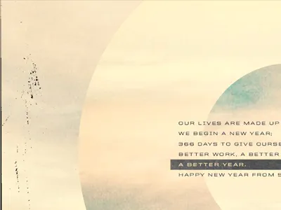 a better year calendar design photography