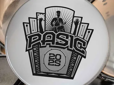 PASIC 2025 Concept Graphic adobe illustrator adobe photoshop drum head graphic graphic concept graphic design graphic designer graphic mockup mockup design mockup designer pasic pasic 2025 percussive arts society photo manipulation vector design vector designer vector graphic vector illustration