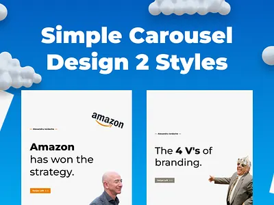 Simple Carousel Design - 2 Styles branding carousel design carousel post creative design design figma graphic design instagram likedln posts