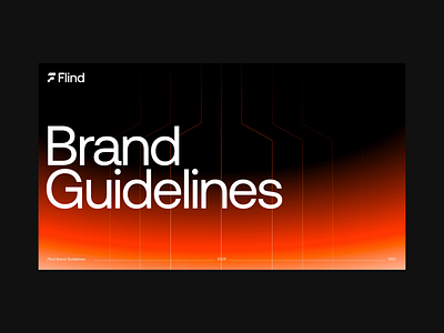 Flind Brand Guidelines brand book brand guide brandguidelines branding f f logo flow line logo minimal style guide web3