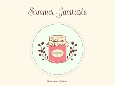 Logo Branding for Homemade Jams ai branding colors crafted design food fruits graphic design homemade illustration illustrator jam logo organic photo photoshop popular product summer ui