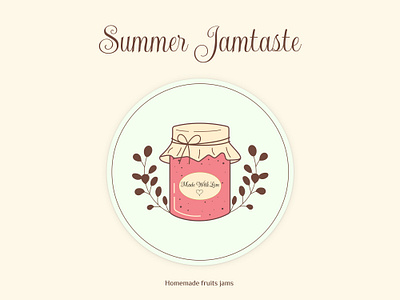 Logo Branding for Homemade Jams ai branding colors crafted design food fruits graphic design homemade illustration illustrator jam logo organic photo photoshop popular product summer ui