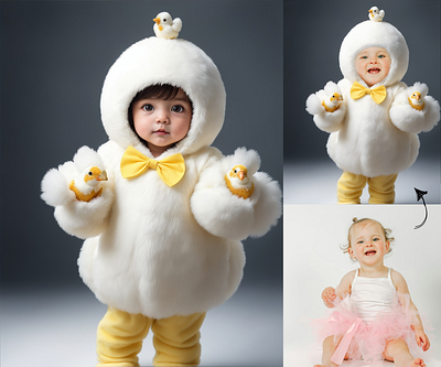 CHICK COSTUME DIGITAL PHOTOGRAPHY BACKDROP