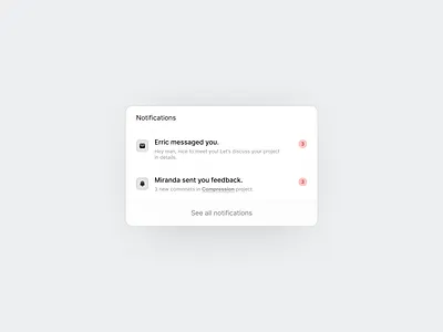 Notification UI design app dashboard product design ui ux