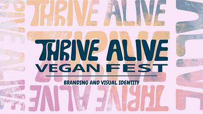 Full Branding for Thrive Alive branding graphic design graphic designer handdrawn logo visualstorytelling