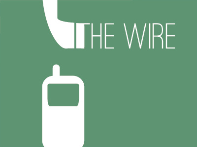 The Wire Minimal cell phone green phone poster tv white wire