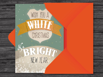 Holidays card christmas envelope holiday new year