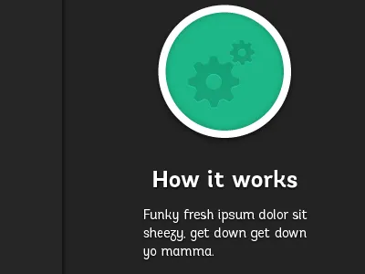 Dark UI w/ Color Pops andes bubble icon inset