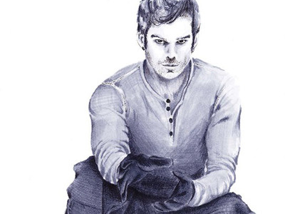 Dexter Morgan - He Kills People copic jnryjd marker. ink render