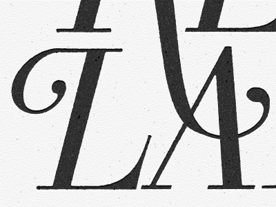 LA bodoni la serif swash typography