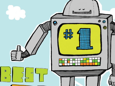 Inlander Robot illustration inlander robot typography