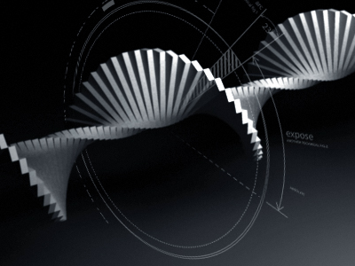Whyte Machine 3d clone spiral techno wallpaper