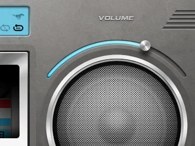 Mustang 65" cassette player Teaser audio icon ipad iphone radio ui