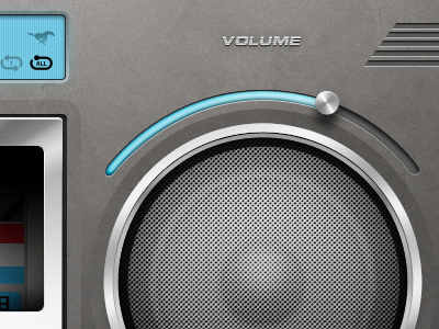 Mustang 65" cassette player Teaser audio icon ipad iphone radio ui