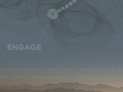 Part of Engage poster. design personal poster