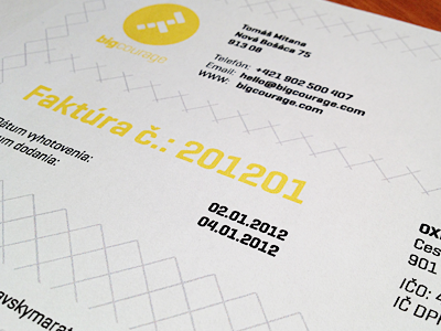 Invoice design invoice pattern yellow