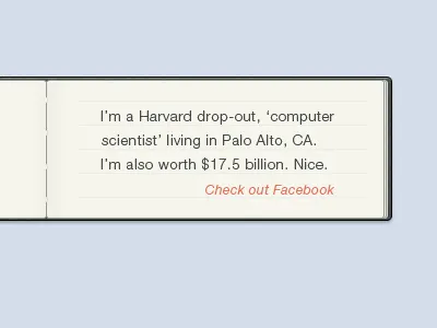 'About' Book about book leather