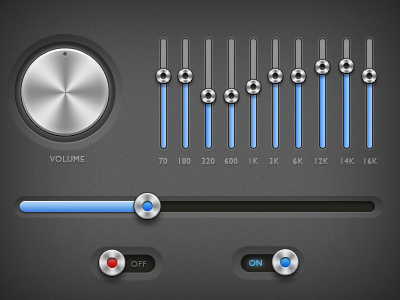 More UI bar dial equalizer interface progress swichts user