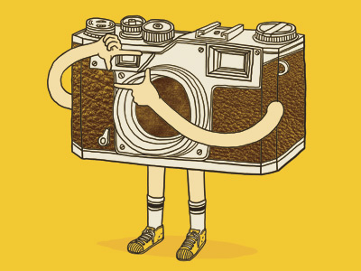 Photographer art camera cheers focus fun humor illustration ilovedoodle lim heng swee lomo photographer photography poster print smile