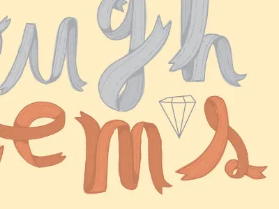 Ribbon Font typography