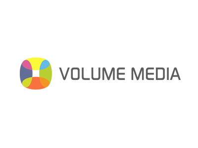 Volume Media agency box brand communication communication agency logo logo design logo designer marketing media pavel surovy symbol tv volume volume media