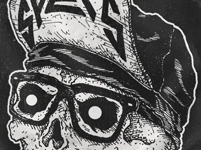 SPECS adam hanson atx austin cd cover design drawing gangster glasses gnar illustration metal rap skulls specs thrash
