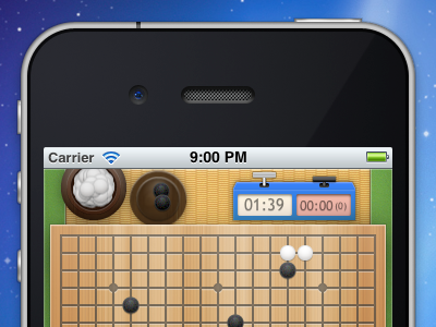 Go, Anyone? app board go ios ipad iphone stone tatami timer ui