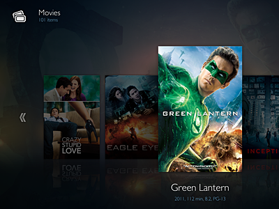 Media Centre Skin v234234 media movie ui